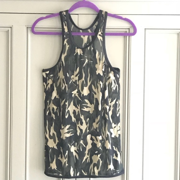 Blue Line Sheer Camo Stretchy Tank - Picture 1 of 5